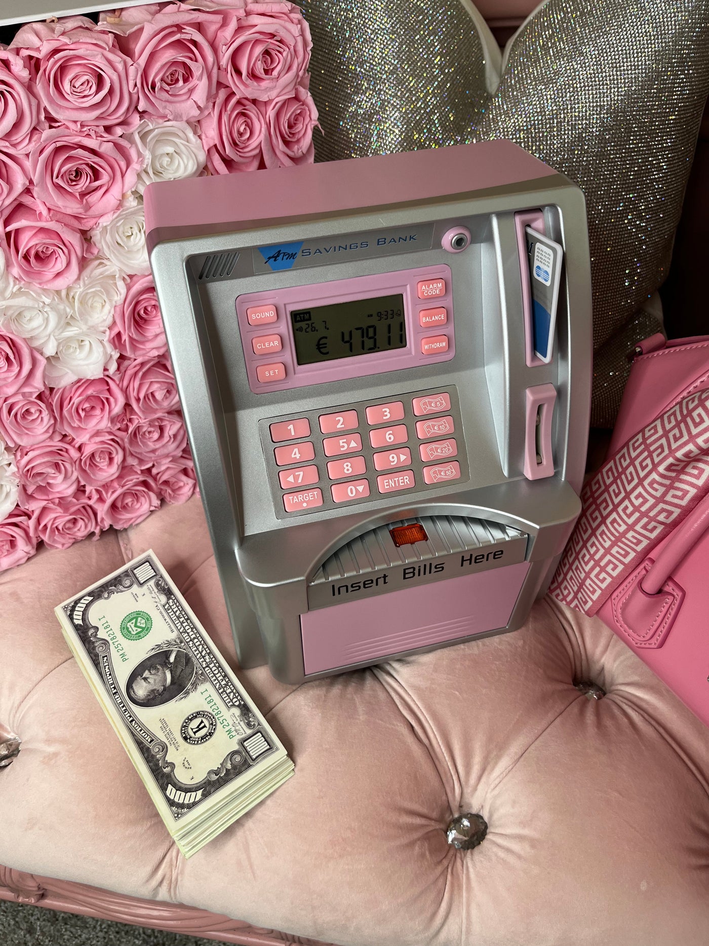 RICH GIRL ATM SAVINGS BANK (PREORDER SHIPS IN 7/10 BUSINESS DAYS)